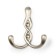 Furniture hook CAPPIO Pigtail, two -rose, matte satin nickel
