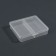 Organizer for decor, 2 sections, size 7.3 × 6.3 × 1.6 cm, the color is transparent