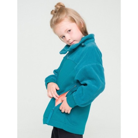 Sweatshirt for girls, height 110 cm, emerald color-2