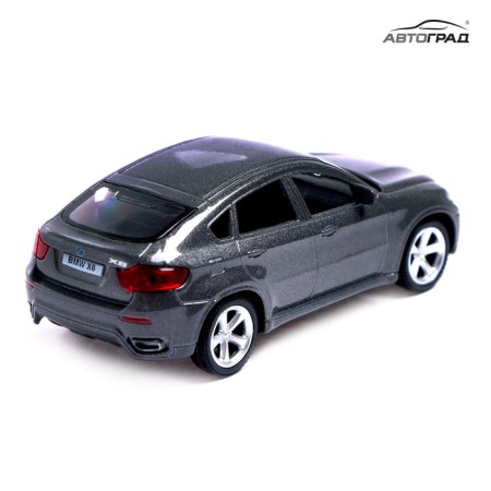 Metal machine BMW X6, 1:43, Gray color-4