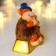 Souvenir ceramics "Layer in the cylinder, with gold coins" fur