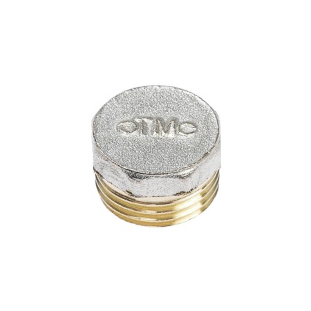 Otmo plug, 1/2 ", external thread, nickel -plated brass