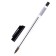 Ballic handle 0.7 mm, black rod, transparent body with a black cap