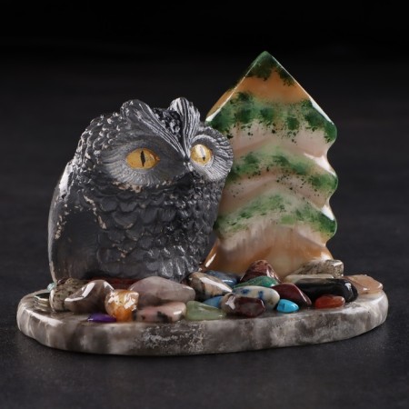 Souvenir "Owl", Selenite-3