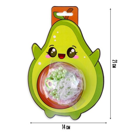 Set for creativity "Set of beads: avocados"-1