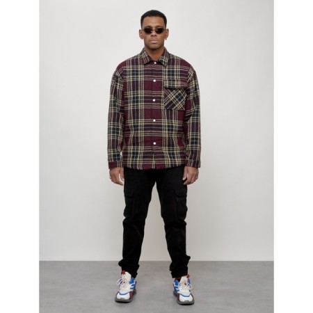 Male windbreaker, size 56, burgundy color-10