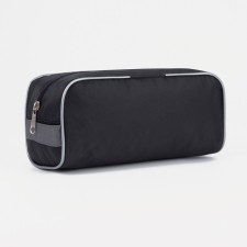Cosmetic bag with lightning, black color