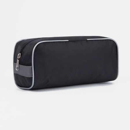 Cosmetic bag with lightning, black color
