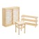 Stool with the storage department Perjohan, 49x25x45, a pine array