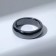 Ring "Night" for hematite, rounded, black color, size 18