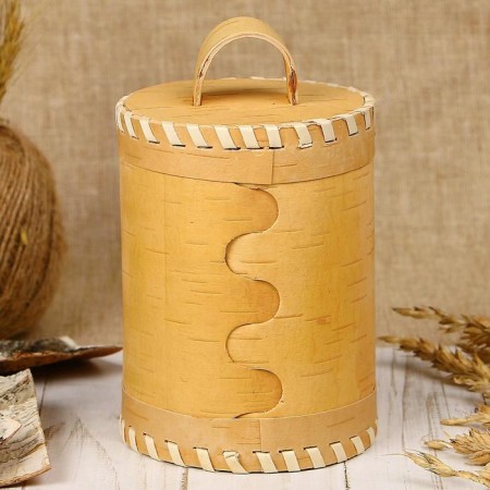TUES "Ivan-tea", 8.5 × 8.5 × 14 cm, birch bark-2
