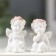 Souvenir Polystone "Angel Milashka" in a wreath of roses, mix, 3x2x2 cm