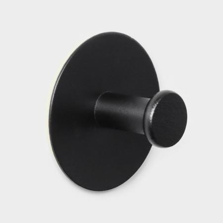 A set of metal self -adhesive hooks Savanna Black Loft Grip, 2 pcs, 3 × 5.2 cm-3