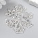 Decor for creativity Metal "Crown" silver, rhinestones 1.4x2 cm