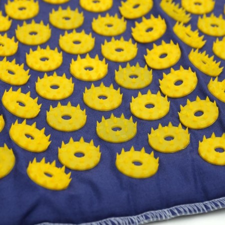 AZOVMED applicators set: "rug" on a soft substrate, 242 spines, 41x60 cm + "roller", 90 spines, 38x10 cm, blue-yellow-9