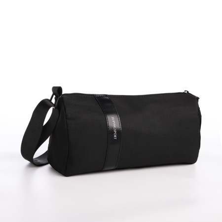 Youth bag with zipper, black color-2