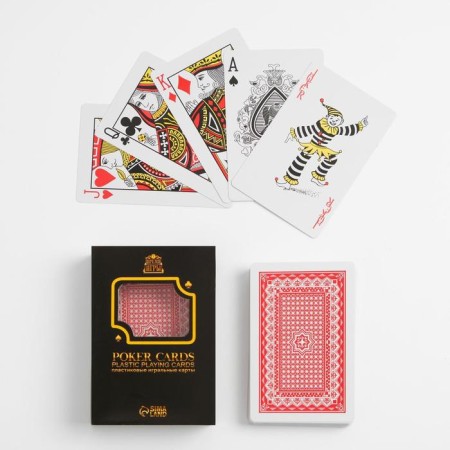 Plastic Plastic Cards "Game Time", 54 pcs, 28 μm, 9.5 x 6.5 cm