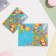 Postcard "Happy Birthday!" Blue background, giraffe, 12.5 x 19.4 cm