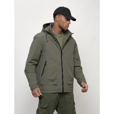 Male spring jacket, size 58, khaki color-7