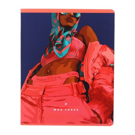 Notebook of 48 sheets in the Lorex "Who Cares" cage, double cover, coated cardboard, over-time printing, soft-touch, offset unit-7
