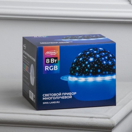 Light device "Star Sky" 16 cm, speaker, removable hemisphere, glow RGB, 5 V-8