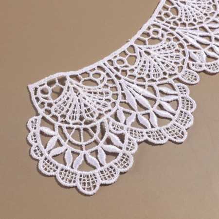 Collar sewing, guipyur, 21 × 7 cm, white color-3