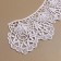 Collar sewing, guipyur, 21 × 7 cm, white color