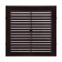 Ventilation grate Zein Lux l155kr, 155 x 155 mm, with a grid, inexhaustible, brown