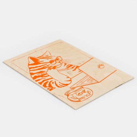 Fundamentals for burning "Scientific Cat" 30x21 cm-2