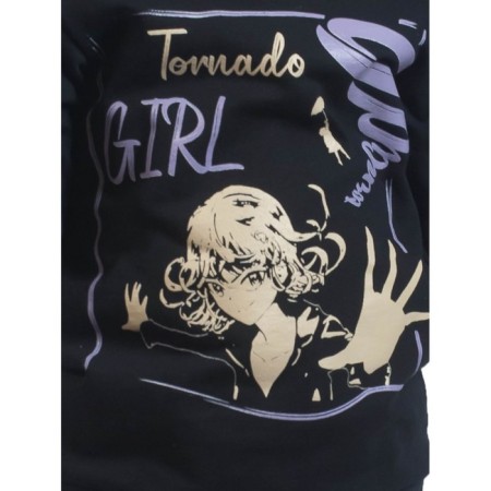 Свитшот для девочки Tornado girl, рост 98 см, цвет чёрный-8