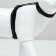 Cat for cats, width 1 cm, reflective, Osh 16.5-27 cm, fire 21-35 cm, black