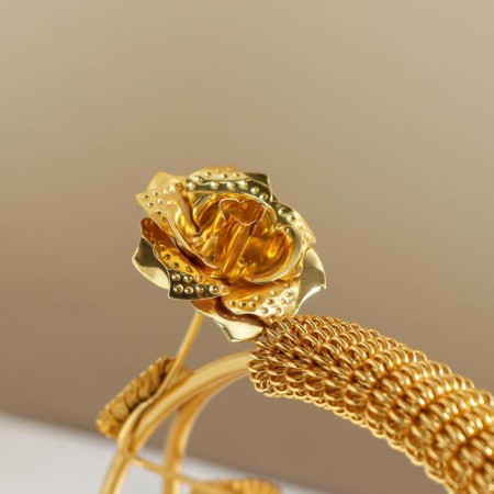 Fruit stand "Mirum", 20 × 19.5 × 17 cm, golden color-1