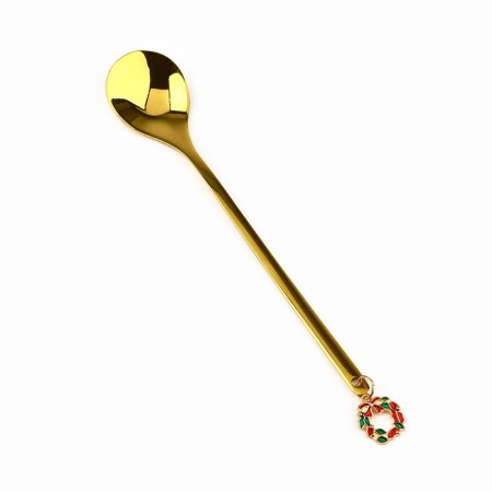 Spoon with a suspension "On New Year for you", 2.7 x 14.8 cm-2