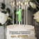 Candle in the cake on the skewer "Fine", the number "1", the emerald, 5 cm
