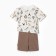 Kit (T -shirt/shorts) children, beige/lion, height 74 cm