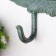 Hooks decorative cast iron "peryshko" 12x33x4.5 cm