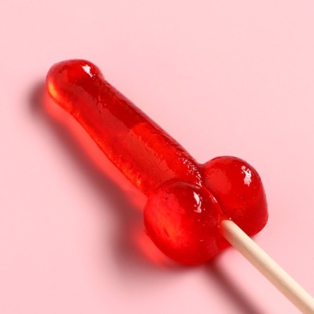 Леденец «Подарок», со вкусом клубники, 20 г. (18+)-1