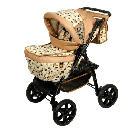 Pilot stroller "pilot", plastic wheels, shades of beige, MIX drawing-2