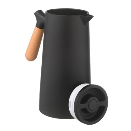 Thermos - a jug 1 l, retains heat 24 hours, 24.5 x 12.5 cm, black-1