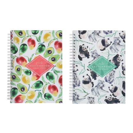 Block-wrapper A5+, 60 sheets on the comb "watercolor stories", solid cover, matte lamination, block 100 g/m2, mix