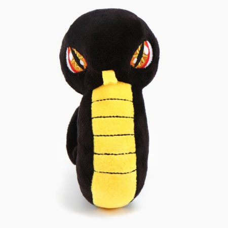 Soft toy "Snake", black and yellow, for the New Year-2