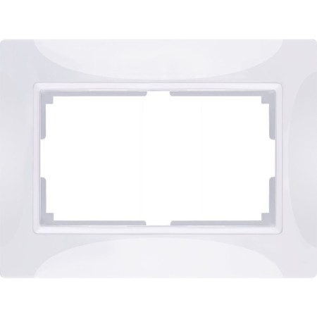 Frame for a double outlet WL03-FRAME-01-DBL, white color