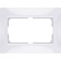 Frame for a double outlet WL03-FRAME-01-DBL, white color