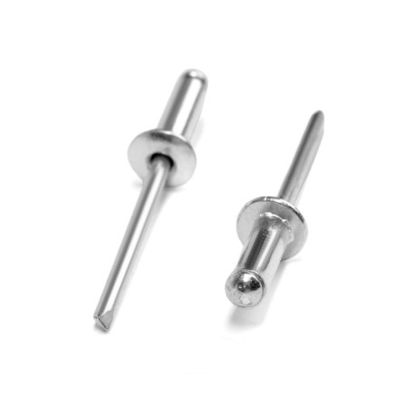 Rolls of the tundra krep, exhaust, aluminum-old, 4x12 mm, unpainted, 500 pcs-2