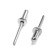 Rolls of the tundra krep, exhaust, aluminum-old, 4x12 mm, unpainted, 500 pcs