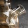 Glass teapot "Cruise", 800 ml, with metal sieve, gold color