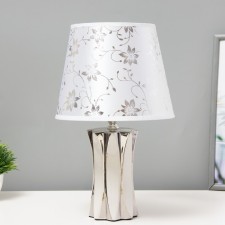 Sabina desktop lamp E14 40W white-silver 20x20x34cm