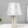 Sabina desktop lamp E14 40W white-silver 20x20x34cm