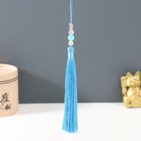 Suspension Textile, metal "Butterfly" blue 1x1.2x16.5 cm-1