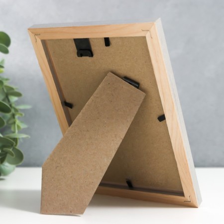 Photo frame pine c19 silver 10x15 cm (plastic screen)-3